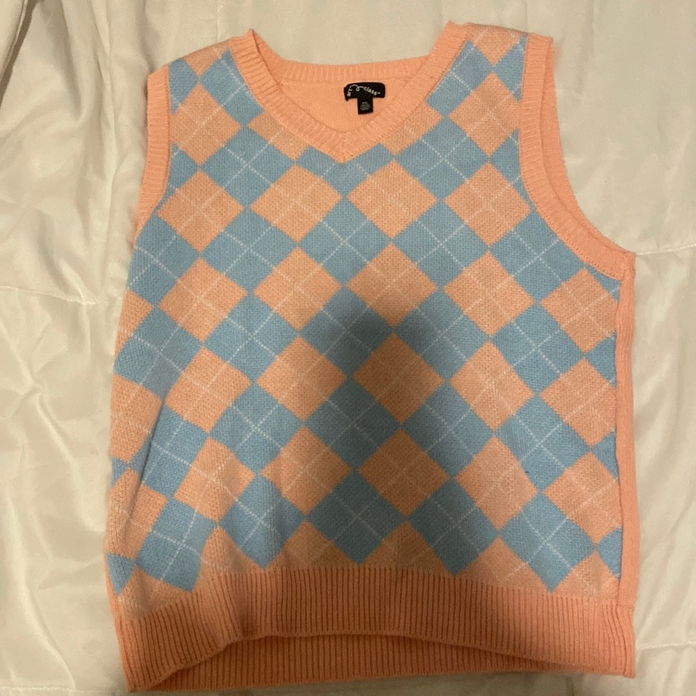 argle sweater sleeveless 🌸🐬